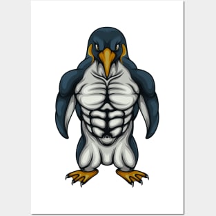 Muscular Penguin Posters and Art